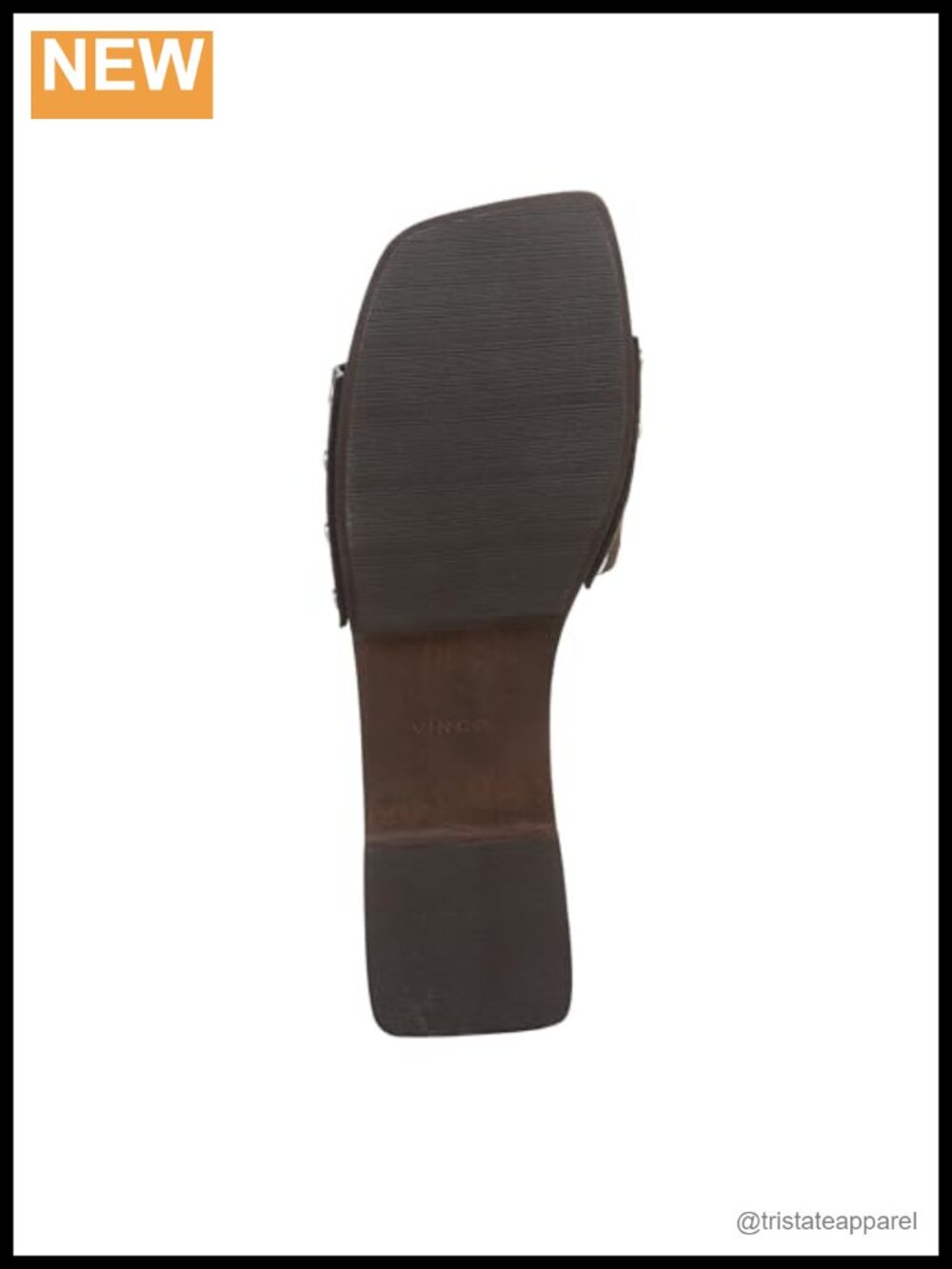 Vince Barbara Suede Leather Slide Sandals Block Heel Slip On - Picture 3 of 6